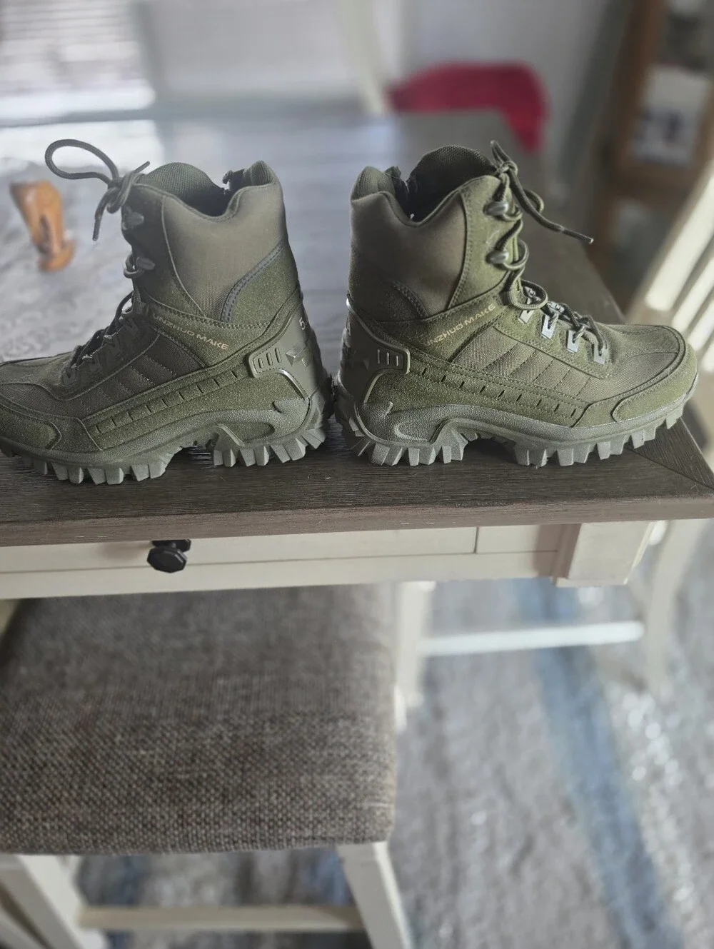 5.A.A Tactical Tactical Men's Olive Green Hiking Boots